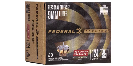 Federal Premium 9MM Hydra Shock